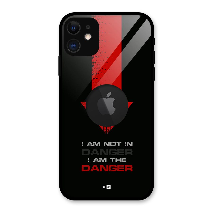 I Am Danger Glass Back Case for iPhone 11 Logo Cut