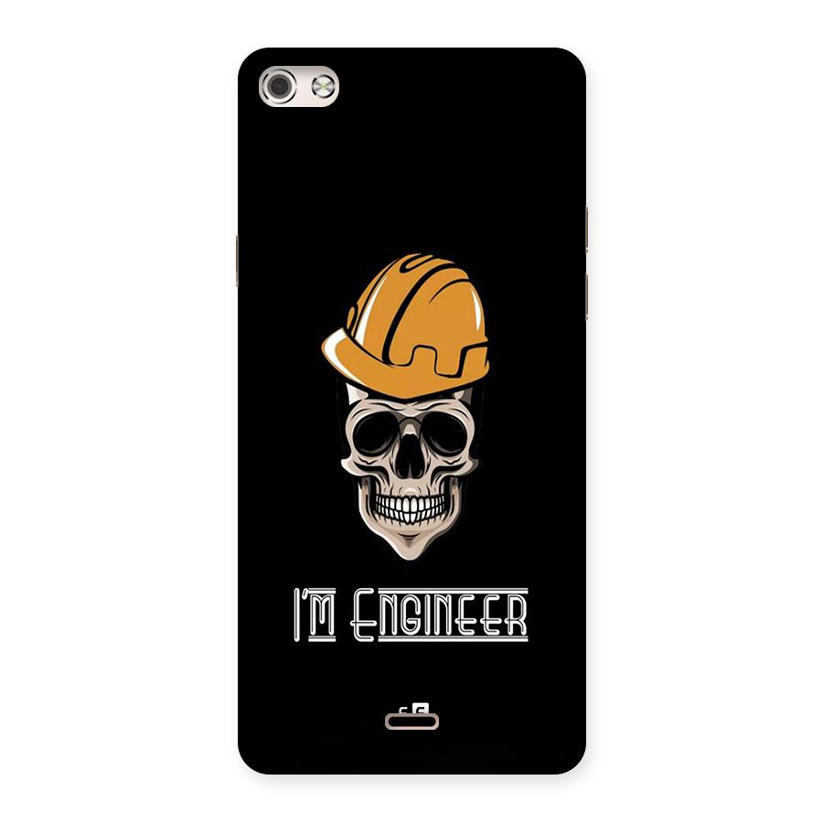 I Am Engineer Back Case for Canvas Silver 5