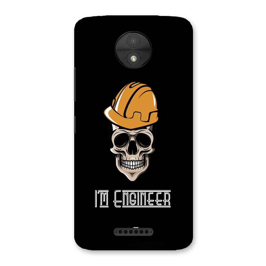I Am Engineer Back Case for Moto C