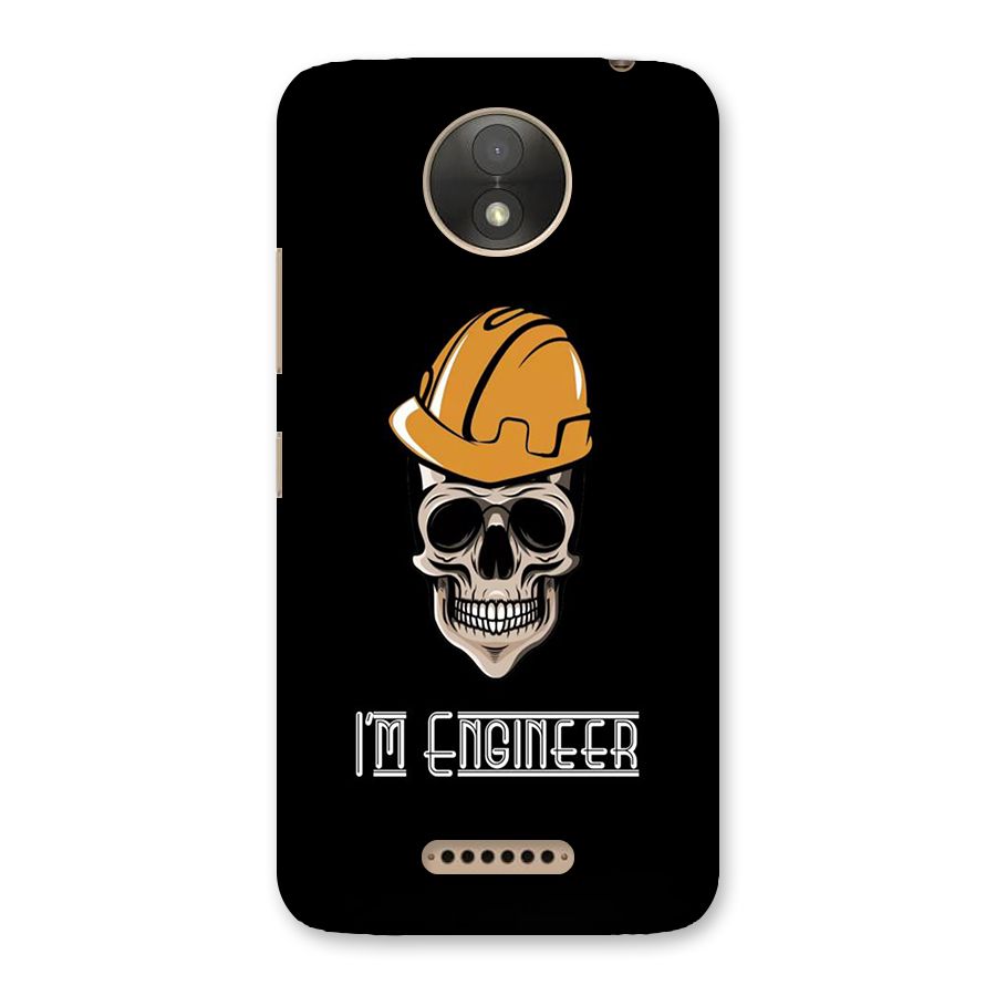 I Am Engineer Back Case for Moto C Plus