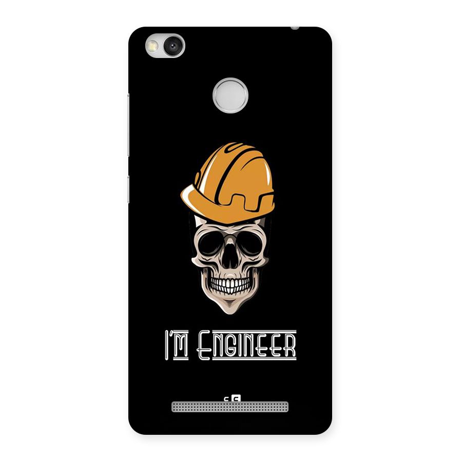 I Am Engineer Back Case for Redmi 3S Prime