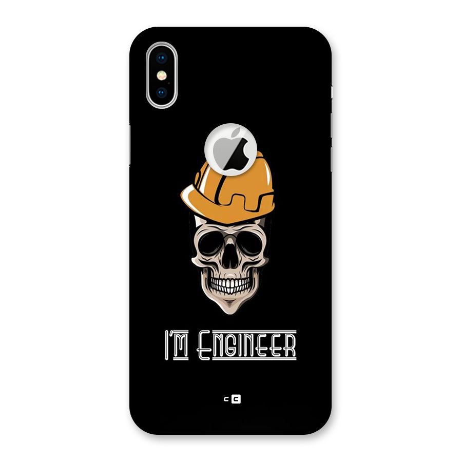 I Am Engineer Back Case for iPhone X Logo Cut