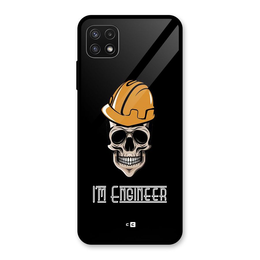 I Am Engineer Glass Back Case for Galaxy A22 5G