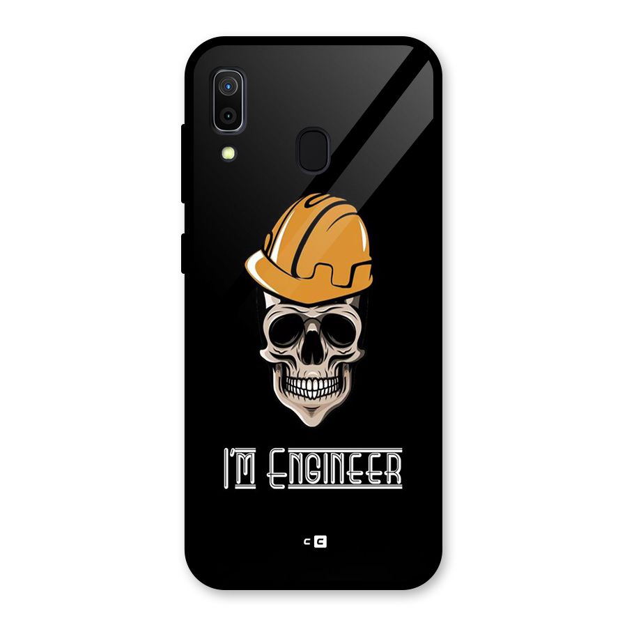 I Am Engineer Glass Back Case for Galaxy A30