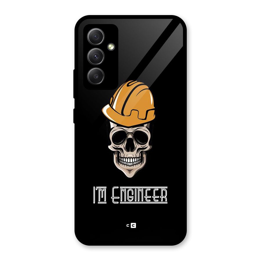 I Am Engineer Glass Back Case for Galaxy A34