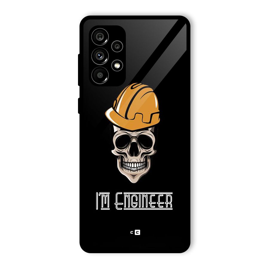 I Am Engineer Glass Back Case for Galaxy A73 5G
