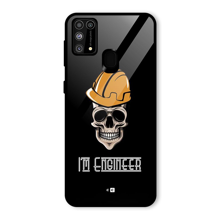 I Am Engineer Glass Back Case for Galaxy F41