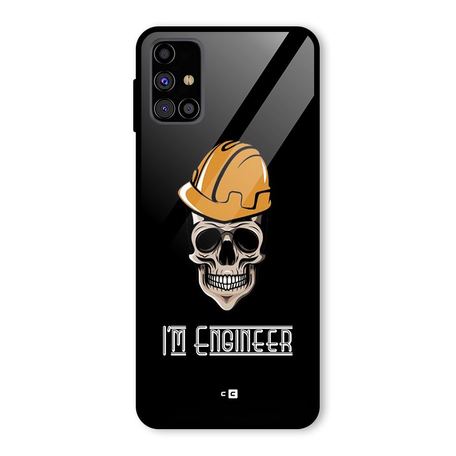 I Am Engineer Glass Back Case for Galaxy M31s