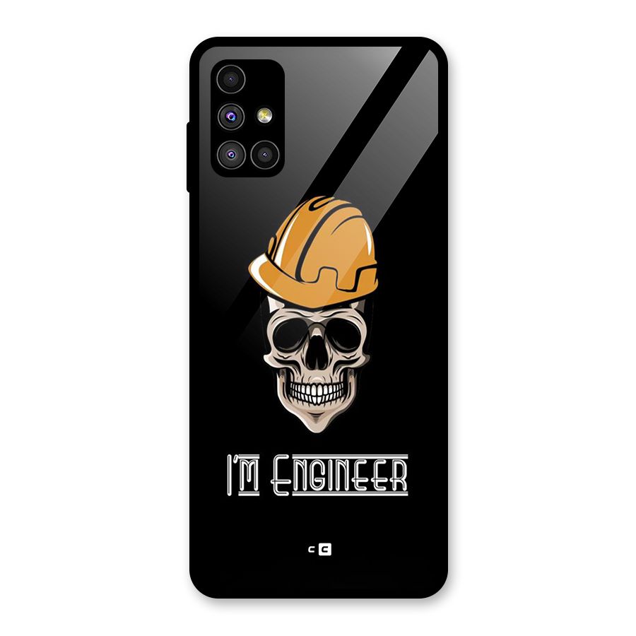 I Am Engineer Glass Back Case for Galaxy M51