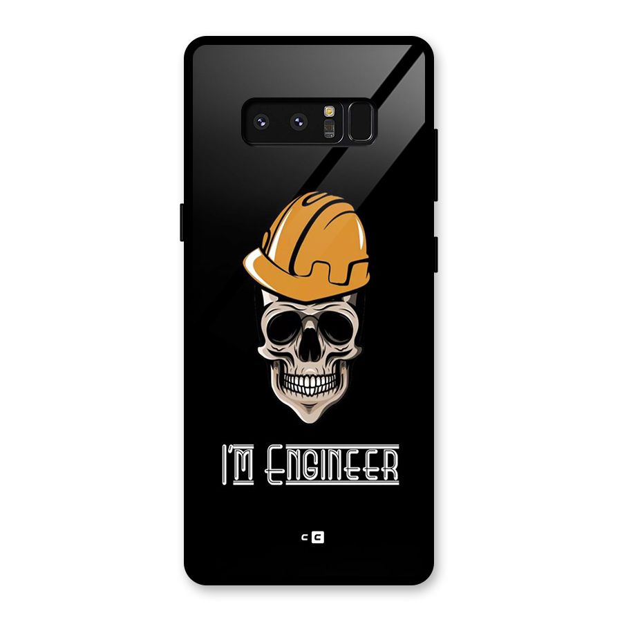 I Am Engineer Glass Back Case for Galaxy Note 8