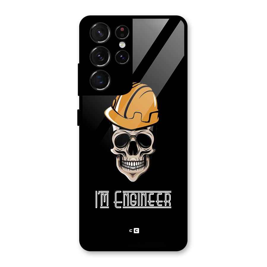 I Am Engineer Glass Back Case for Galaxy S21 Ultra 5G