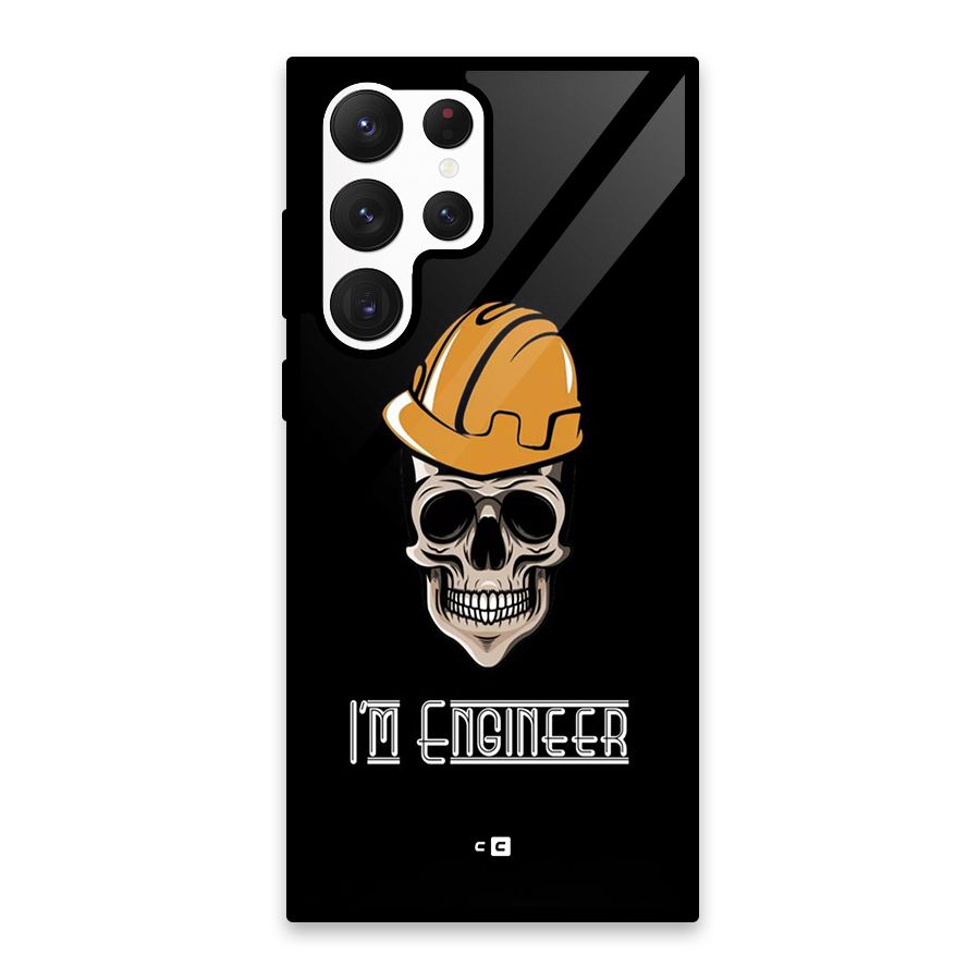I Am Engineer Glass Back Case for Galaxy S22 Ultra 5G