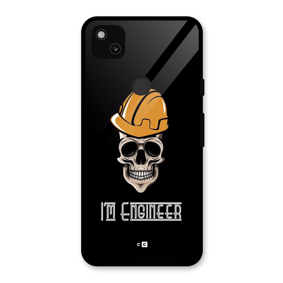 I Am Engineer Glass Back Case for Google Pixel 4a