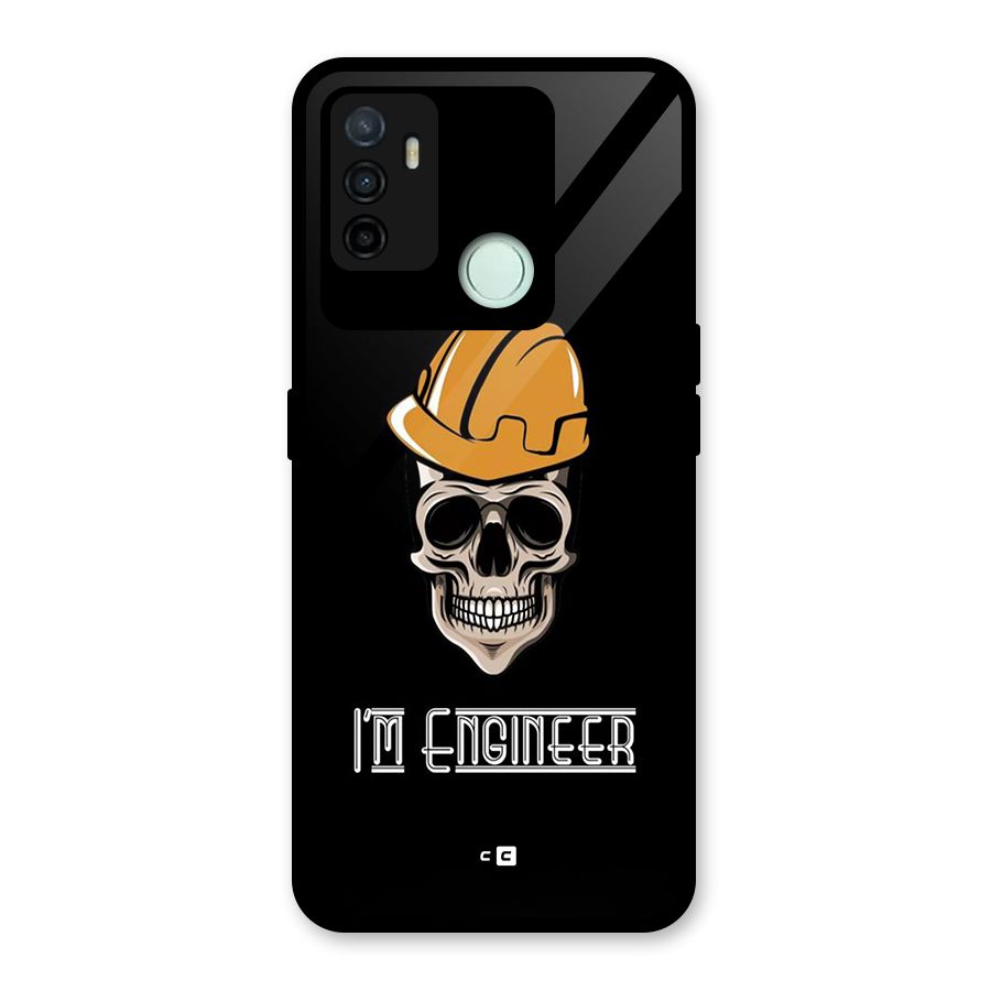I Am Engineer Glass Back Case for Oppo A53