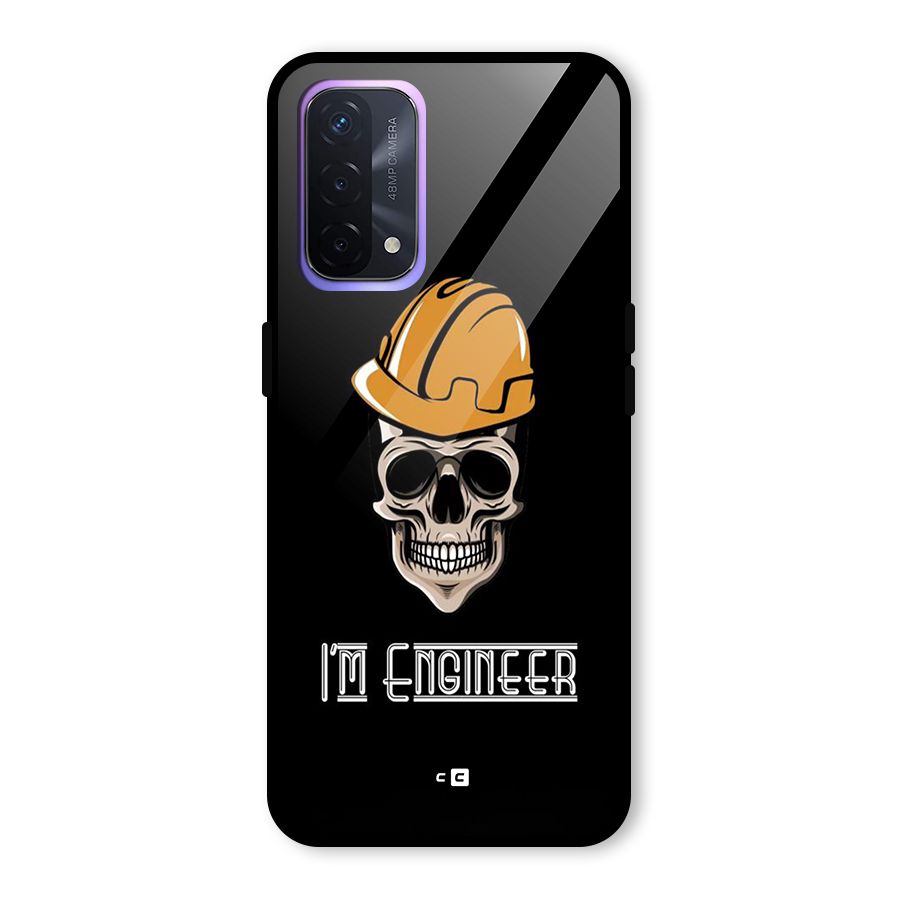I Am Engineer Glass Back Case for Oppo A74 5G