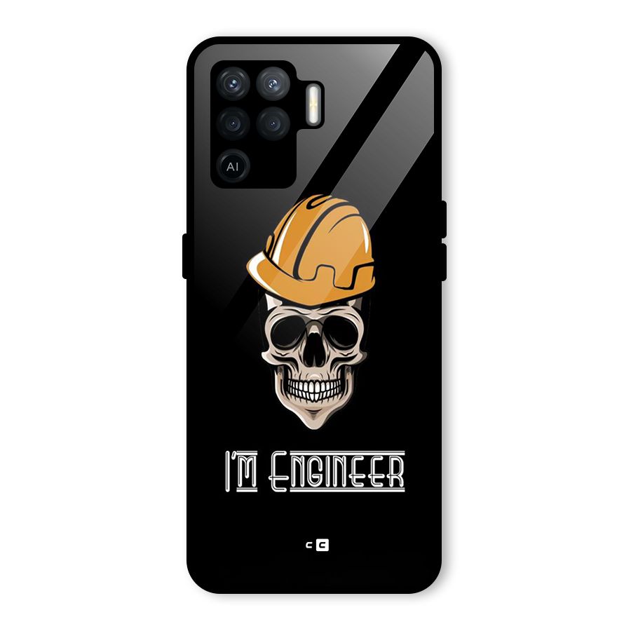 I Am Engineer Glass Back Case for Oppo F19 Pro