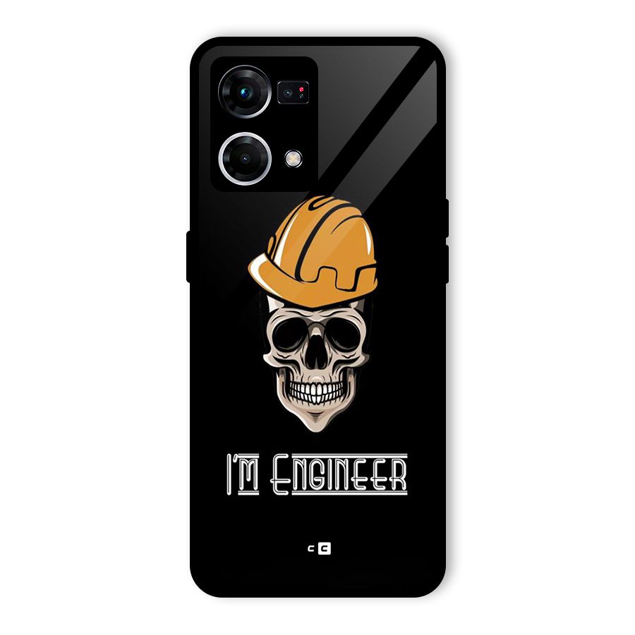 I Am Engineer Glass Back Case for Oppo F21s Pro 4G