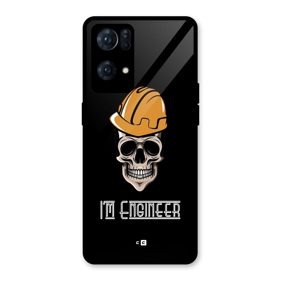 I Am Engineer Glass Back Case for Oppo Reno7 Pro 5G