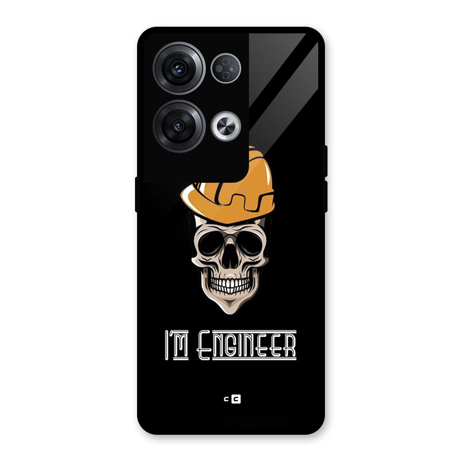 I Am Engineer Glass Back Case for Oppo Reno8 Pro 5G