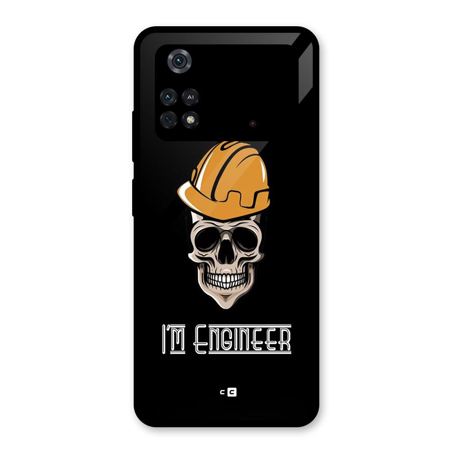 I Am Engineer Glass Back Case for Poco M4 Pro 4G