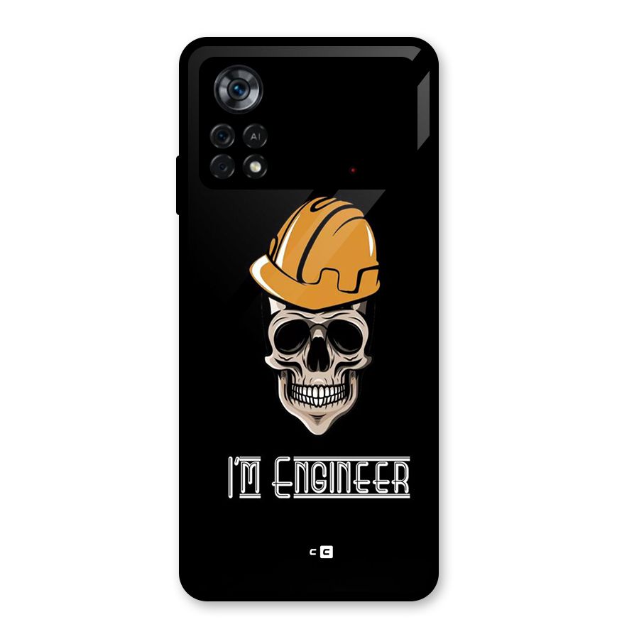 I Am Engineer Glass Back Case for Poco X4 Pro 5G