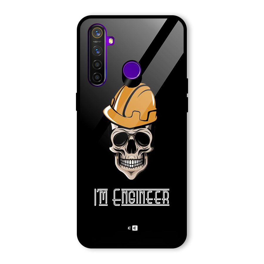 I Am Engineer Glass Back Case for Realme 5 Pro