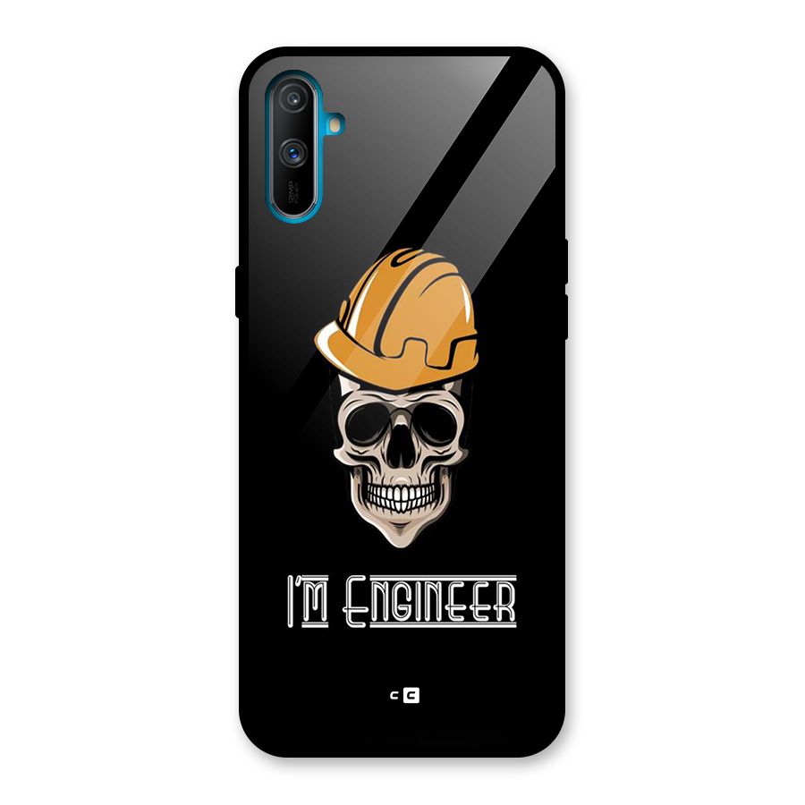 I Am Engineer Glass Back Case for Realme C3
