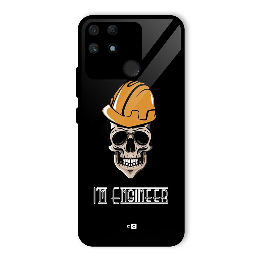I Am Engineer Glass Back Case for Realme Narzo 50A