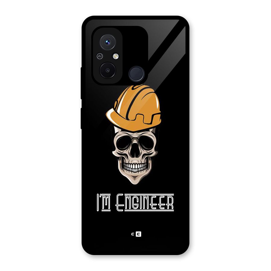 I Am Engineer Glass Back Case for Redmi 12C