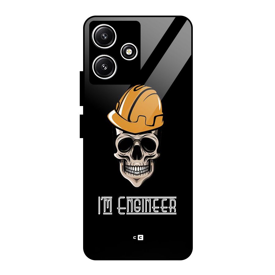 I Am Engineer Glass Back Case for Redmi 12 5G
