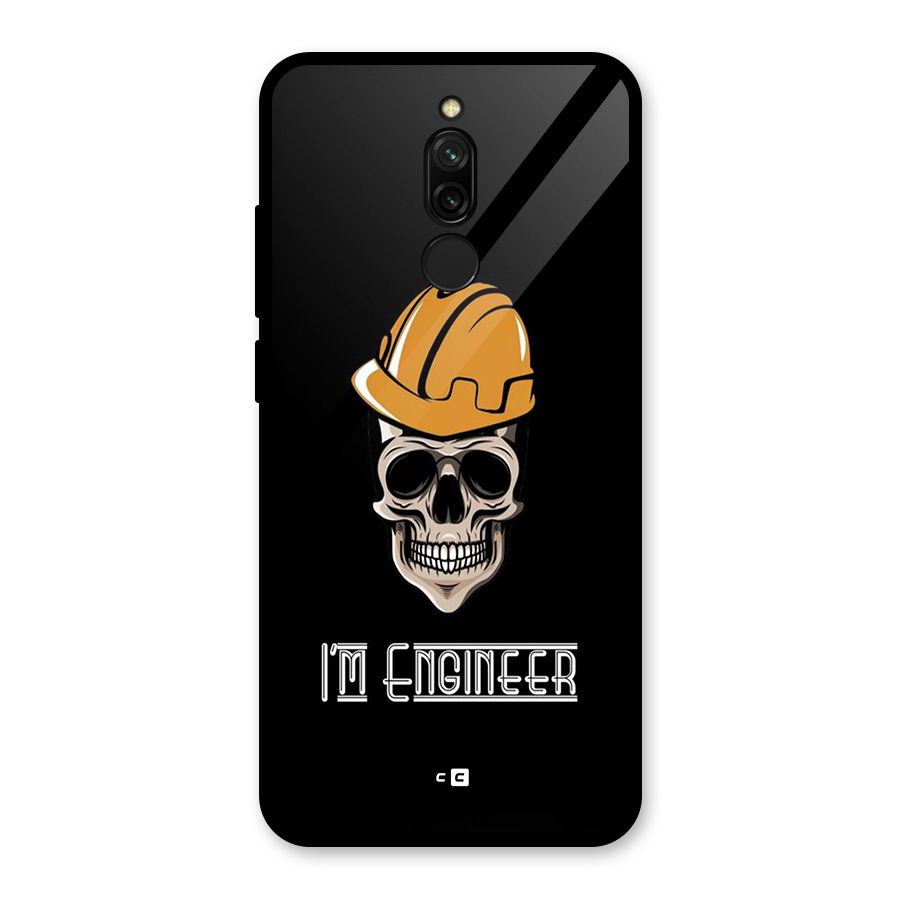I Am Engineer Glass Back Case for Redmi 8