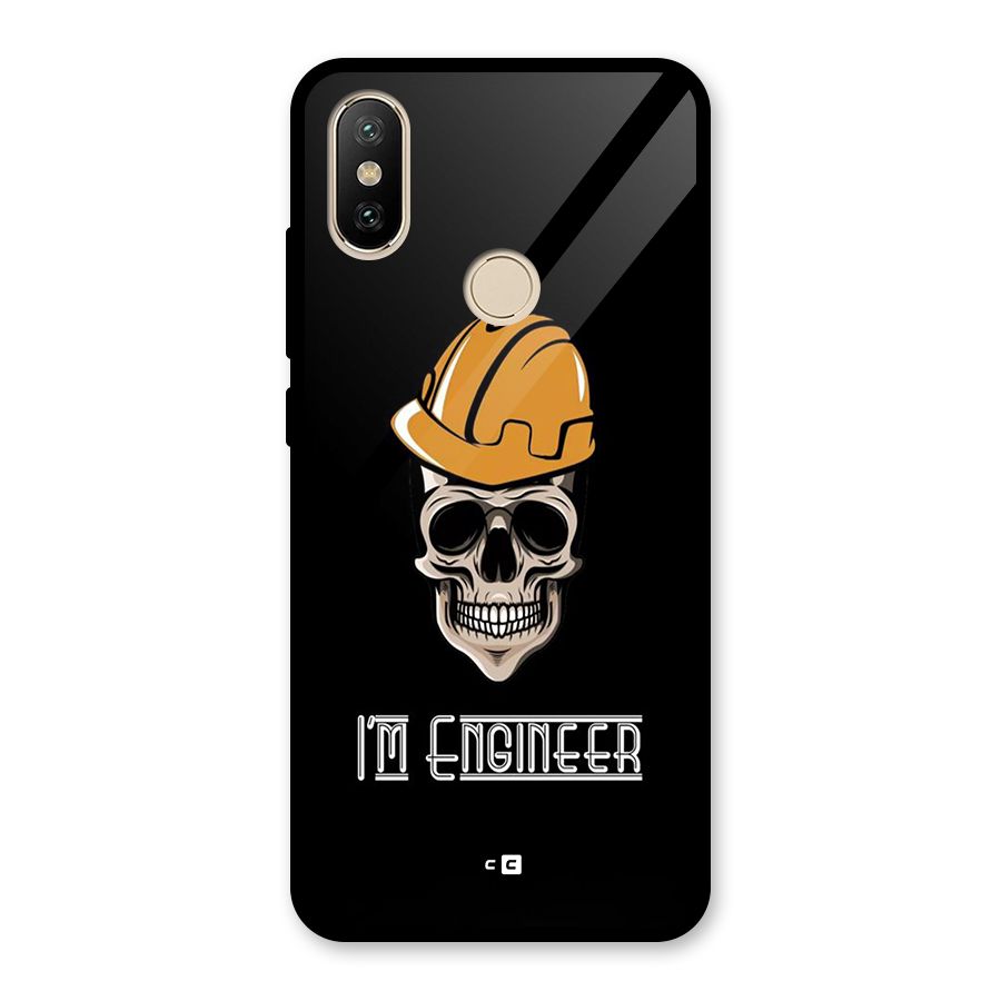 I Am Engineer Glass Back Case for Redmi A2