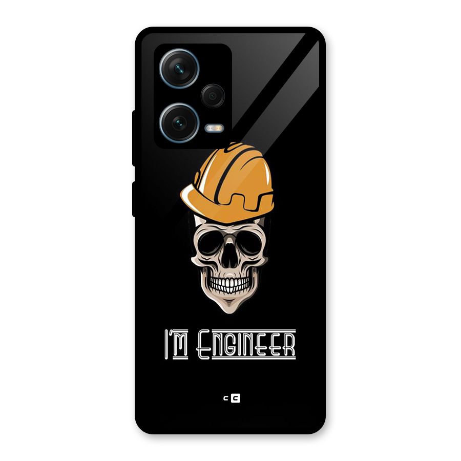 I Am Engineer Glass Back Case for Redmi Note 12 Pro Plus 5G