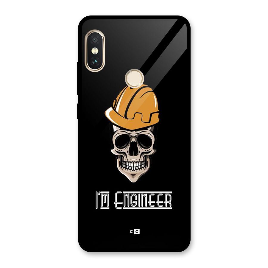 I Am Engineer Glass Back Case for Redmi Note 5 Pro