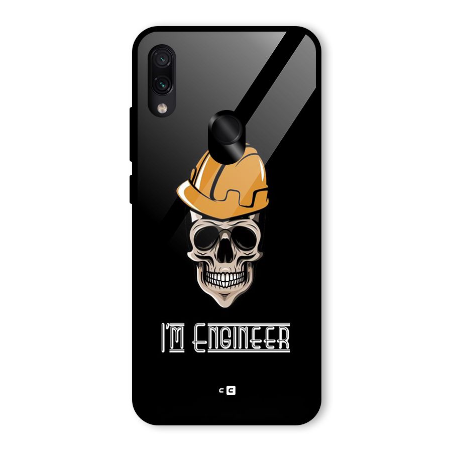 I Am Engineer Glass Back Case for Redmi Note 7 Pro