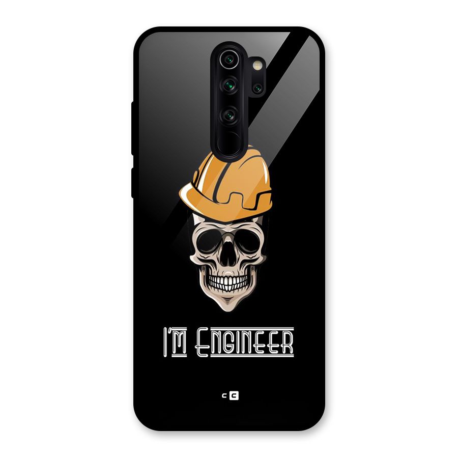 I Am Engineer Glass Back Case for Redmi Note 8 Pro