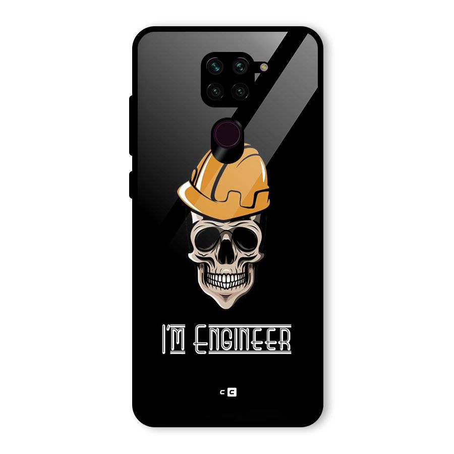 I Am Engineer Glass Back Case for Redmi Note 9
