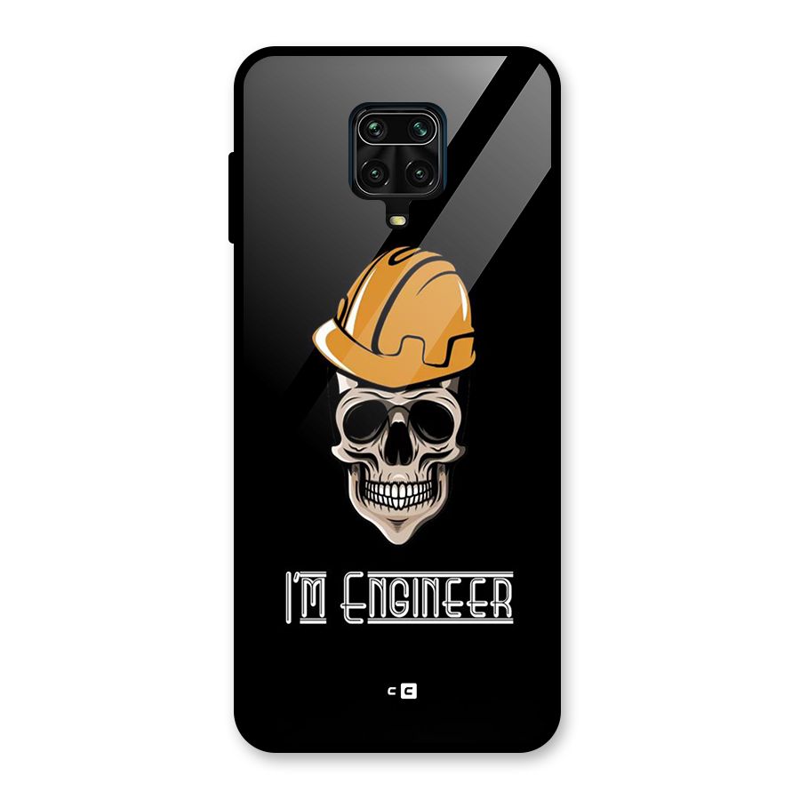 I Am Engineer Glass Back Case for Redmi Note 9 Pro