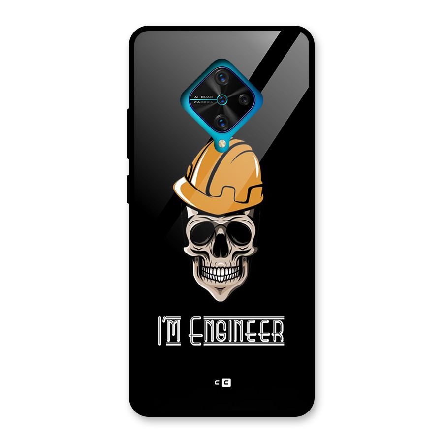 I Am Engineer Glass Back Case for Vivo S1 Pro