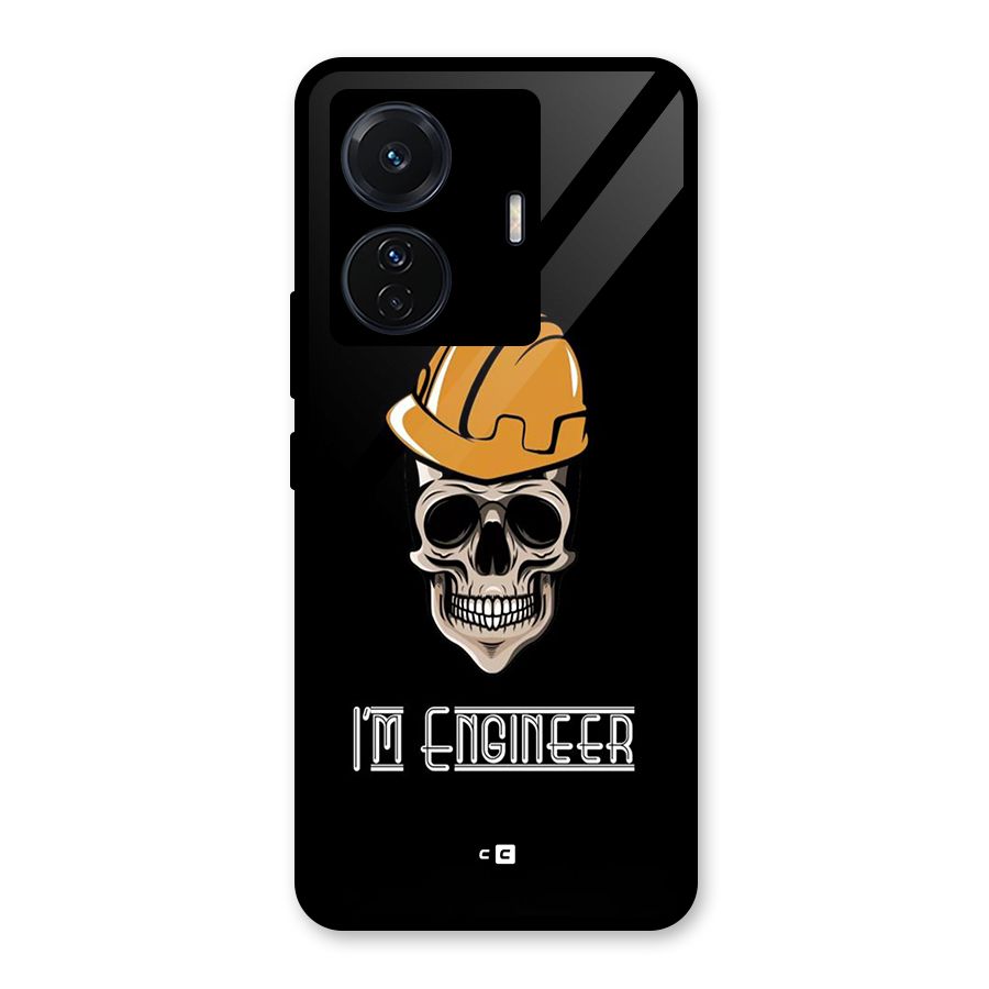I Am Engineer Glass Back Case for Vivo T1 Pro