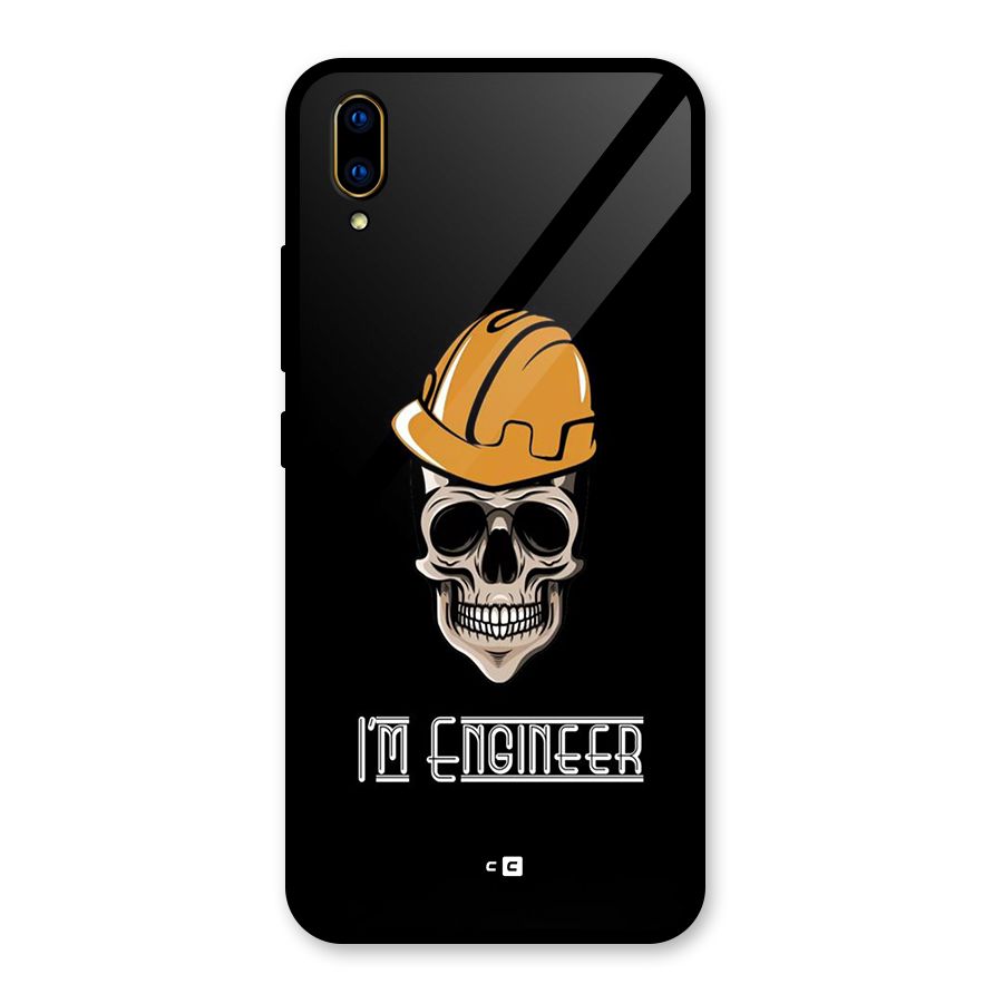 I Am Engineer Glass Back Case for Vivo V11 Pro