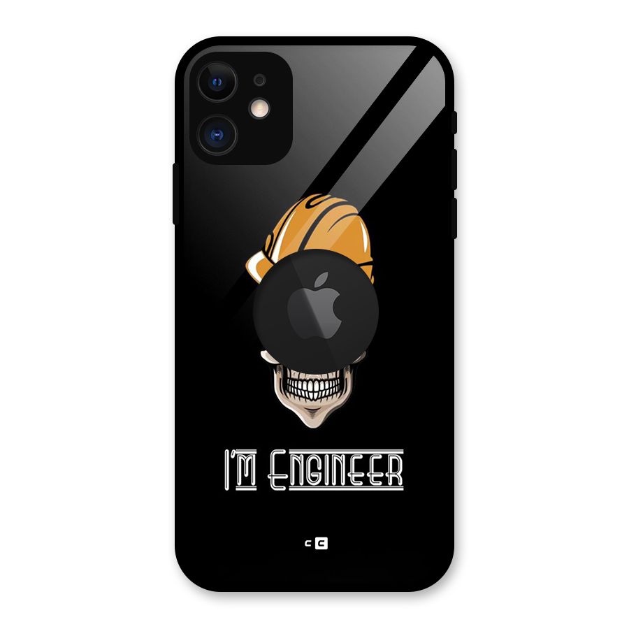 I Am Engineer Glass Back Case for iPhone 11 Logo Cut