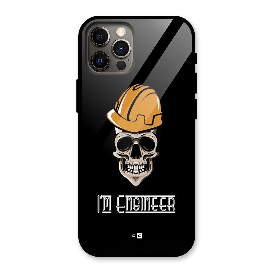 I Am Engineer Glass Back Case for iPhone 12 Pro
