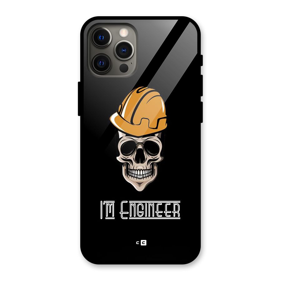I Am Engineer Glass Back Case for iPhone 12 Pro Max