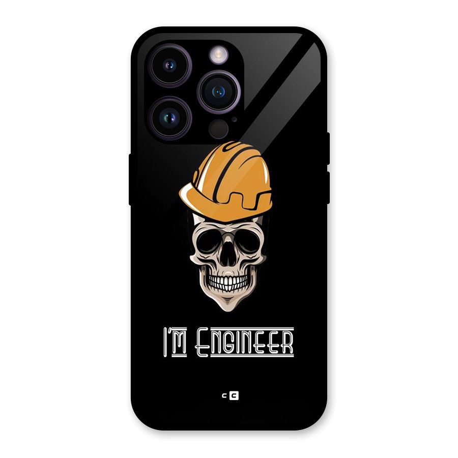 I Am Engineer Glass Back Case for iPhone 14 Pro