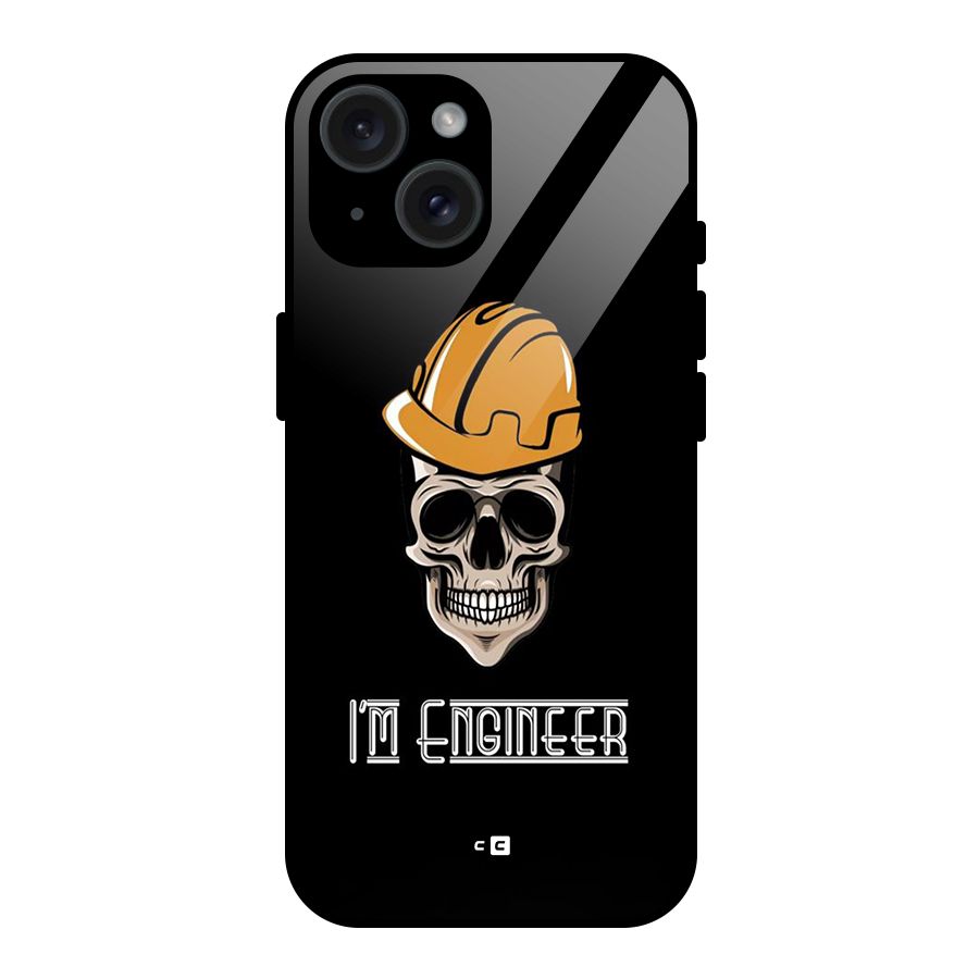 I Am Engineer Glass Back Case for iPhone 15