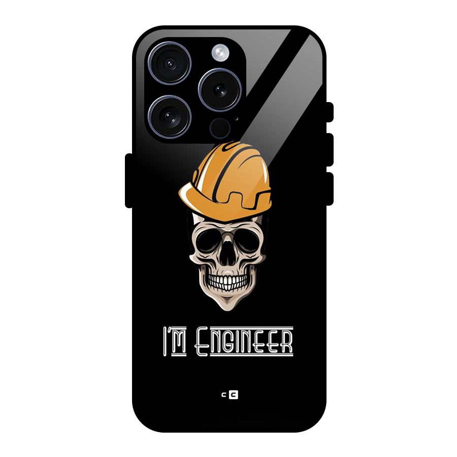 I Am Engineer Glass Back Case for iPhone 15 Pro