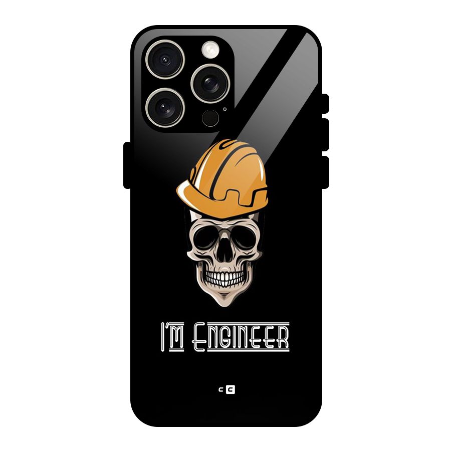 I Am Engineer Glass Back Case for iPhone 15 Pro Max