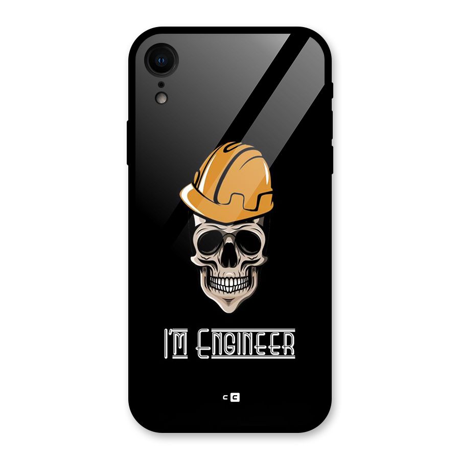 I Am Engineer Glass Back Case for iPhone XR