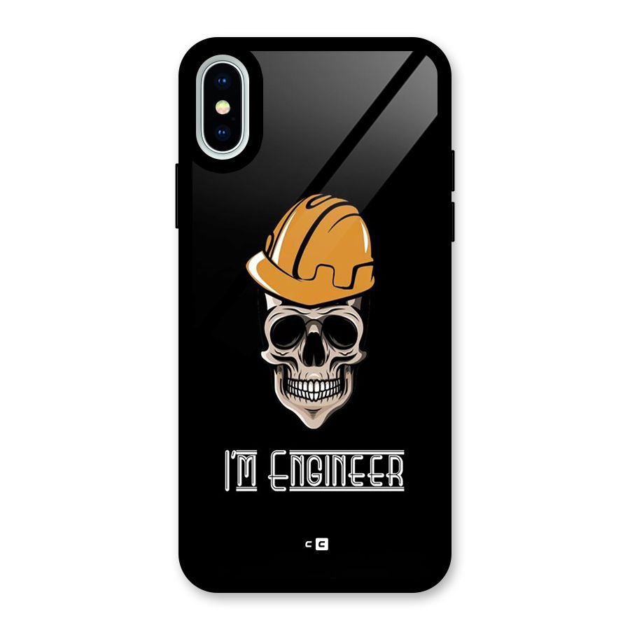 I Am Engineer Glass Back Case for iPhone XS